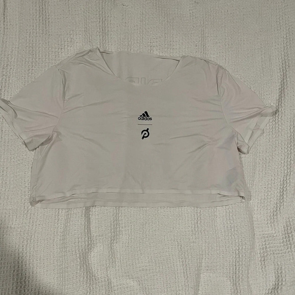 Adidas x Peloton Crop Tee White size small - Picture 5 of 8
